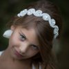 fxmimior Head Piece Flower Girl Wedding Crystal Rhinestones Headband Hair Accessories Headwear (3)