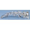 Brilliantly Sparkling Bridal Comb of Chunky Austrian Rhinestones, Crystal Beads and Bugle Beads for Wedding, Prom, Quinceañera or Other Special Events #98A0cs