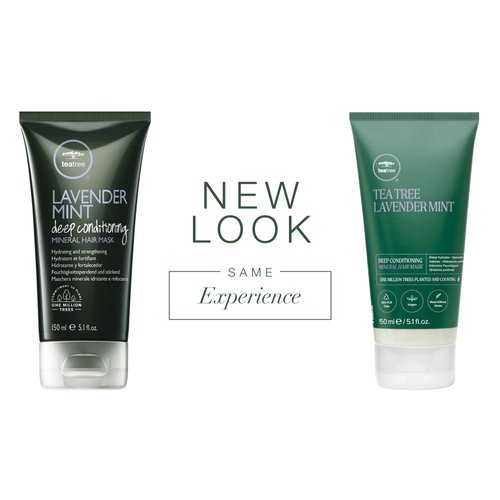 Tea Tree Lavender Mint Deep Conditioning Mineral Hair Mask, Hydrates + Strengthens, For Coarse + Dry Hair, 5.1 fl. oz