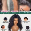 ZIYU 20 Inch Deep Wave Lace Front Wigs Human Hair 13x4 Lace Frontal Curly Wig for Women Human Hair 150% Density Glueless Wigs Human Hair Pre Plucked with Baby Hair Natural Black