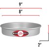 Fat Daddio's Anodized Aluminum Round Cake Pan, 8 x 2 Inch