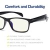 Gamma Ray Computer Blue Light Blocking Gaming Reading Glasses w/Amber Tint and Anti Glare UV Digital Eyestrain