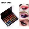 35 Colors Makeup Eyeshadow Palette Smoky Eye Shadow Palette Matte Shimmer Glitter Pigment Pressed Makeup Palette Waterproof Professional Long Lasting Charming Metallic Cosmetics Eye Shadow Palette