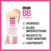 Maybelline Dream Fresh Skin Hydrating BB cream, 8-in-1 Skin Perfecting Beauty Balm with Broad Spectrum SPF 30, Sheer Tint Coverage, Oil-Free, Light/Medium, 1 Fl Oz