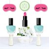 Big Dot of Happiness Spa Day - Eye Mask, Nail Polish, Lipstick and Cucumber Decorations DIY Girls Makeup Party Essentials - Set of 20