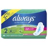 Always Ultra Thin Pads Size 2 Super Long Absorbency Scented with Wings, 40 Count, Packaging may vary