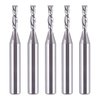 SpeTool 5PCS Down Cut Spiral Router Bit Set 1/4" Shank with 1/8" Cutting Diameter, Carbide CNC Bits for Wood Cutter Milling