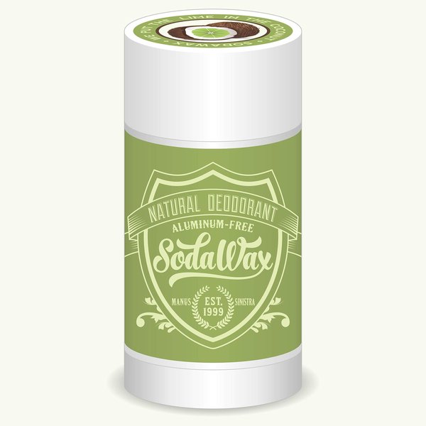 SodaWax™ Natural Deodorant LIME IN THE COCONUT (3.3oz/93g) $20+ ORDERS SHIP FREE