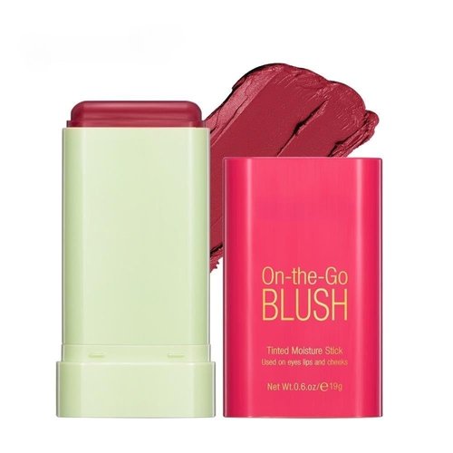 Lovelycat Blush Rare Beauty Liquid Blush Cream Blush Stick For Cheeks Natural Blendable Powder Blusher Stick On The Go Blush Brushes For Makeup Cheeks,Natural Waterproof, Long Lasting (red)