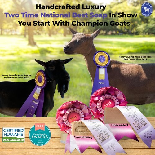 Honey Sweetie Acres Avocado & Goat Milk Facial Cleansing Bar - 3 oz Organic Moisturizing Soap - All-Natural, Handcrafted, Eco-Friendly - Made in USA