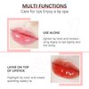 Sea-Maid Plumping Lip Oil, Hydrating Gloss Tinted Lip Balm Transparent Lip Care, Big Brush Head Glitter Shine, Long Lasting Nourishing Non-sticky Fresh Texture