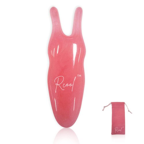 Gua Sha Facial Tools,Rcool Guasha Tool for Face,Gua Sha Massage Tool for Nose、Face&Body,Relieve Rhinitis、Tensions and Reduce Puffiness. (PINK)