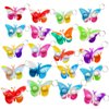 Roaqua Bulk butterfly Fidget Bubble Mini Pop Keychain，Birthday Party Favors Supplies and Student Prizes Gifts（30 Packs）