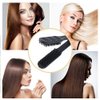 Clamp Hair Brush Double Sided Brush Straightening Detangler Comb,Smoothing Nylon Bristle Straightener Detangler Splint Comb,Hair Styling for Straightening Knotty Unkempt Hair