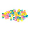 PowerTRC 144 Pcs Mini Slinky Party Favors Mini Slinkies Bulk, Emoticon Rainbow Spring Toys Goodie Bag Stuffer, Coil Spring Toy for Carnival Prize Classroom Exchange Gifts