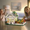 Flower House Building Mini Set with LED, City Street View Greenhouse Building Blocks Toy, Halloween Xmas Gift for Friends or Girls 8-12 Year