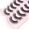 Eyelashes Russian Strip Lashes Natural Look Eye Lashes False Lashes Wispy D Curly Fluffy 3D Effect Cat Eye Soft Fake Eye Lashes Pack 7 Pairs (B3)