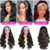 Hedy 180% Headband Wigs for Black Women Body Wave Headband Wig Human Hair Wigs Glueless 10A Brazilian Virgin Hair Machine Made Wigs Headband Wig Natural Color 22 Inch