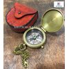 NauticalMart A Father is Neither an Anchor Engraved Compass Best Gift for Dad, Dad's Birthday Gifts, Father's Day Compass with Case