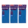 Red by Kiss Flexi Rods 7", 9/16" Diameter - Heatless Hair Curler for 90S Glamorous Bouncy Curls Beach Waves, No Slips, Sleep Styler (6 PCS x 3 PACKS)