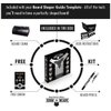 Beard Shaper & Beard Shaping Tool for Men, Beard Lineup Guide Template, Perfect for Styling and Edging, Includes Dual Action Beard Comb & Barber Pencil Liner