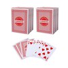 GSE Games & Sports Expert 6-Deck Canasta Cards with Point Values, Includes Canasta and Hand & Foot Game Rules, Traditional Rummy Game Playing Cards (Red)