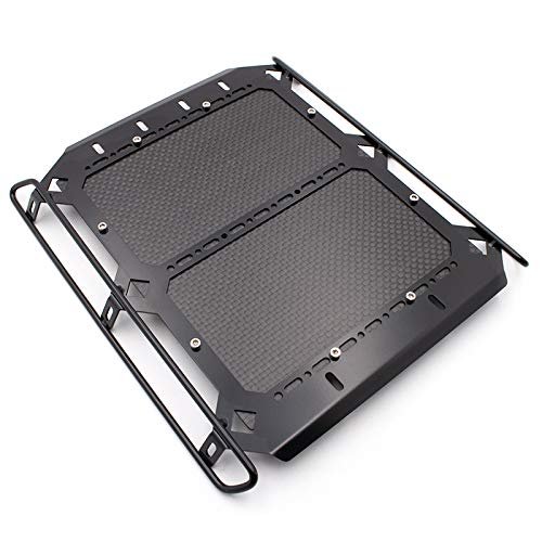 KYX Racing Metal Roof Rack with Carbon Fibre Panel 184x168mm Upgrades Parts Accessories for RC Crawler Car Traxxas TRX6 G63 TRX4 G500 Car Body