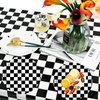 HSPAIDYP 40 Pcs Black and White Checkered Race Car Party Supplies Racing Themed Paper Plates 7" Black and White Checkered Dessert Plates for Kids Car Sports Themed Race car Birthday Party Decorations