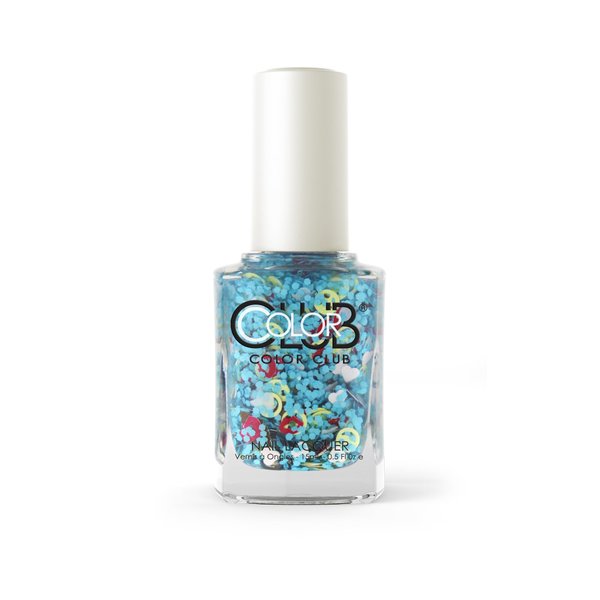 Color Club Nail Lacquer Nailmoji, Neon Chill, 0.5 Fluid Ounce