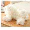Tiny Heart Simulation Bichon Frise Plush Toys, Realistic Bichon Frise Stuffed Animal Plush Toys Soft and Cute Dog Plush Toys 10inch, Birthday Gifts for Kids, Home Decor