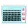 Hermosa Sierra Serenity Fluffy Lash Clusters, Thick Eyelash Clusters D Curl Wispy Individual Lashes 8-16mm Cluster Eyelash Extensions 72pcs False Eyelashes DIY Flat Lash Extension HM3DN95