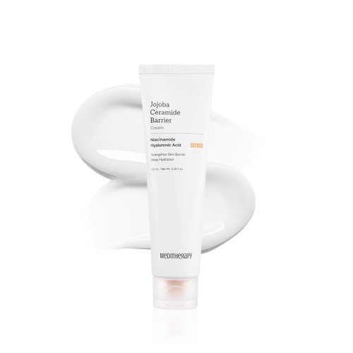 MEDITHERAPY Jojoba Ceramide Barrier Cream, Intensive Repair Cream, Long-Lasting Hydration, Boosts Skin Strength, EWG Green Grade, 3.38 fl.oz.