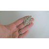 Generic Small silver flower leaves hair alligator clip bridal clip fine thin hair