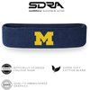 Suddora University of Michigan Headband, Michigan Wolverines Breathable Sweatbands for Sports Events, Non-Slip Cotton Fabric Headband for Football, Tennis, Workout, Costumes & Cosplay