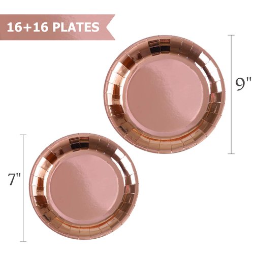 Rose Gold Party Supplies (Rose Gold Party Supplies (16 serves))