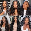 Brazilian Virgin Human Hair Loose Deep Wave Bundles 100% Unprocessed Virgin Hair Remy 14 16 18 Loose Deep Curly Weave 3 Bundles 150% Density Human Hair Extensions Natural Color for Black Women