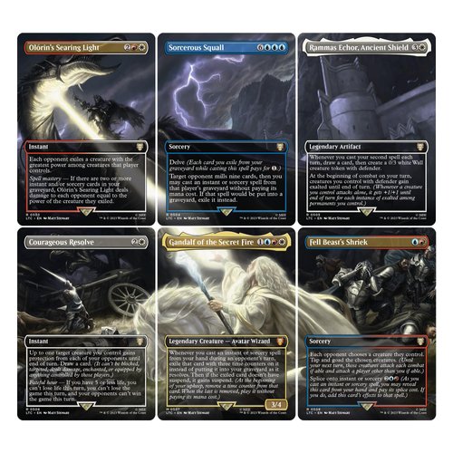 Magic The Gathering The Lord of The Rings: Tales of Middle-Earth Scene Box - Gandalf in Pelennor Fields (6 Scene Cards, 6 Art Cards, 3 Set Boosters + Display Easel)