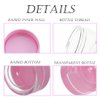 ZEJIA 5 Gram Sample Containers with Lids, Mini Makeup Containers, Empty Plastic Travel Cosmetic Containers with Labels(100 Count, Pink Lid)