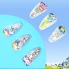 LUV HER Bluey Hair Accessories For Girls, 6pc Cute Hair Clips with Favorite Bluey Character Charms, Magical Confetti Hair Clips, Ages 3+