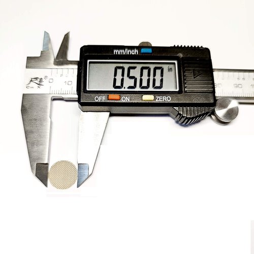 200 pcs 1/2 Inch Premium Thick Brass Pipe Screens, 0.5" Premium Pipe Screen Filters with Metal Storage Box