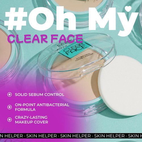 Lamel OhMy Clear Face Powder - Light Natural Coverage & Suet Control - Cruelty Free - Sand Beige N.405