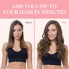 GOO GOO Clip in Hair Extensions Real Human Hair, 16inch 120g 7Pcs, 5 Light Ash Brown, Remy Human Hair Extensions Clip ins for Women, Natural Human Hair