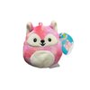 Squishmallows Official Kellytoy 3.5 Inch Clip On Bag Keychain Backpack Clips Squishy Soft Plush Toy Animal (Sabine Fox)