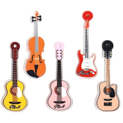 5PCS Cute Y2K Hair Clips Guitar Duckbill Hair Clip Vintage Punk Style Novelty Hair Pins for Women...