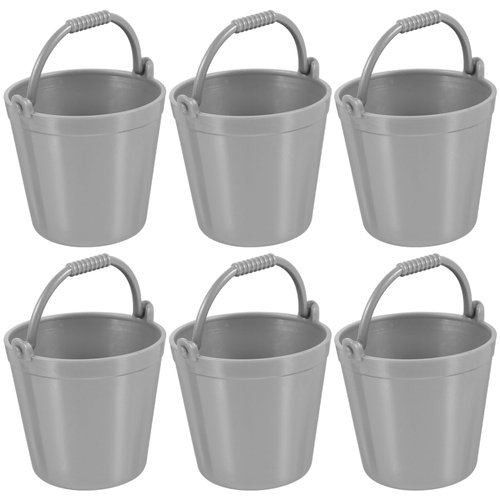 Kisangel 12pcs Doll House Bucket Miniature Buckets Toy Water Buckets Mini Plastic Barrel Small Water Pitcher Small Buckets Little Buckets Miniature Water Bucket Miniature Plastic Bucket