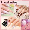 LKE Nude Pink Gel Nail Polish Set 6 Colors Purple Neutral Brown Gel Polish Set Gel Nail Kit Soak Off U V/LED Nail Lamp Nail Art Design Manicure Pedicure for Home DIY & Salon