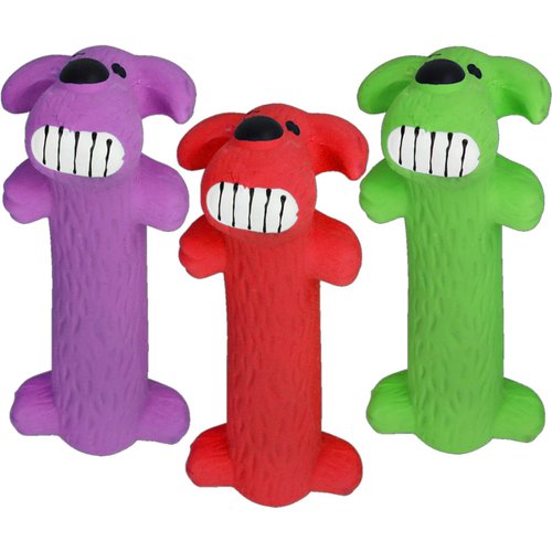HDP Mini Loofa Latex Dog Toy Color: Mini Loofa Size:Pack of 3