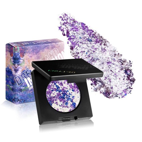 DE'LANCI Duochrome Pressed Eyeshadow, Highly Pigmented Multichrome Shimmer Eyeshadow, Smooth Texture Blendable Gemstone Eye Shadow, Long-Lasting Dreamland Eye Shadow, Talc & Cruelty Free, 06