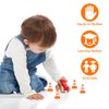 Gadpiparty 50Pcs Miniature Traffic Signs for Kids Mini Traffic Cones Training Road Block Toy Cones for Multipurpose Construction Theme Party Engineering Pretend Play Sports Activity