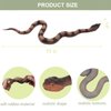 CJMYHOME 2pcs Fake Snakes - Realistic Rubber Reptiles for Garden Bird & Squirrel Repellent, Prank Props, Fun Toys for Kids & Adults, Ideal Freebies for Halloween & April Fools' Day Parties